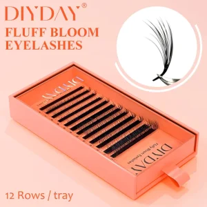 Wispy Easy Fan Volume Eyelash Extensions Messy Premade Fans Soft Faux Mink Lashes for Salon