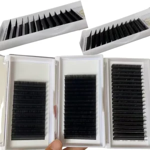 Wispy Volume Lashes Handmade Dark Eyeliner Effect Soft Cashmere Eyelash Extensions 0.03 0.05 0.07 Mega Volume Fans High