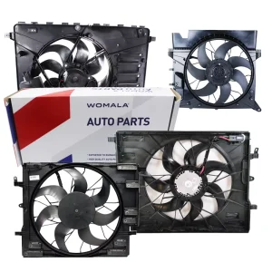 Womala Electrical Radiator Fan OE 31686806 32222108 Engine Cooling Radiator Fan for Volvo XC40 S60 XC70 V60 V70 (08 ) S80 (07 )