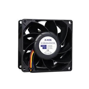 X-HON 80mm 8CM 80x80x38mm High Airflow 100CFM UPS Power Hot Cooler 12v DC Brushless 4PIN PWM FG Axial Flow Cooling Fan