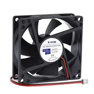 X HON Waterproof IP68 DC Axial Fan 12V 24V 48V 8025 Brushless Cooling Fan 80x80x25mm for Computer Case and Industrial Cooling