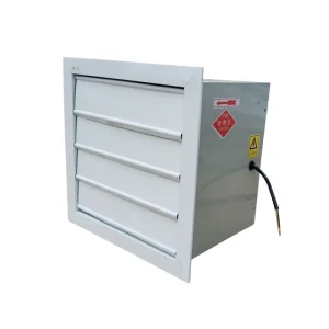 XBDZ Type 100-9000 CFM Wall-Mounted Square Exhaust Fan with Rainproof Elbow, Axial-Flow