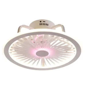 XDX518 Modern Decorative LED Ceiling Fan with Low Watt Lamp Remote Control Chandelier for Bedroom & Living Room