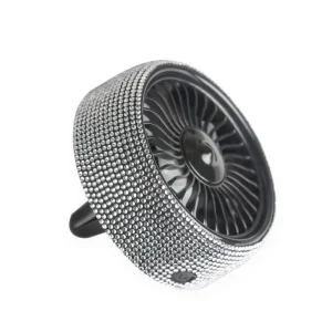 Xingyue XY Auto Portable Air Vent Outlet Fans Car Interior Accessories Bling Bling Crystal USB Mini Fan Plastic+Rhinestone