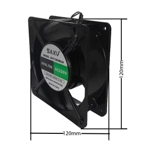 YC12038 High Rotation Speed Cooling Fan 12038 AC 220V~240V Aluminum Alloy Frame Industrial Axial Flow Ventilation Fan