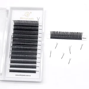 YY Eyelashes Extensions 2D Fans Volume J Curl Eyelash Extensions Narrow Version Double Tip Hand Woven Y Type Eyelash Extension