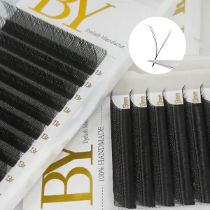 YY Lashes 3D 4D 5D Shape Eyelash Extensions Volume Pre made Fans False Eyelashes 0.07 YY Eyelash Trays