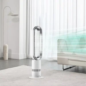 Yeyun TP18PRO Factory Fan Heater Air Cooler 2 in 1 Oscillating Floor Tower Pedestal Bladeless Fan with Remote Control