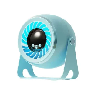 Yixuan 3600mAh Portable Mini Table Fan Five Speed Adjustable LED Brushless Motor Compact Desk Ventilation Fan Mechanical Car
