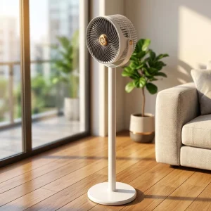 Yongyuan 4000mAh Rechargeable Remote Control Floor Fan Adjustable Height Pedestal Silent Oscillating Air Cooling Fan