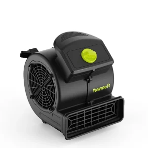 Yowmoft AB01mini Air Mover Carpet Dryer Floor Drying Fan 4 Speed 3 Blowing Positions for Drying Cooling Circulation