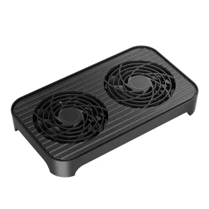 Z-X4 Desktop Router Radiator Set Top and Bottom USB Fan Silent Cooling Rack with Optical Cat Plastic Heatsink Bottom Cushion