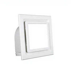 ZEHER Electric Low Noise Ceiling Mounted Axial Flow Exhaust Fan Plastic White Bathroom Toilet Ventilation LED Light OEM Hotels