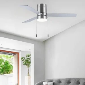 ZS 46 22001BN Modern Home Decor 46 Inch Blade Fan Lamp LED Ceiling Fan With Light