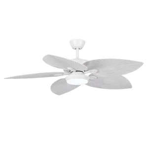 ZS 52 24113WH LED Ceiling Fan 220v Mute DC Motor 3 Color LED Ceiling Fan With Remote Control