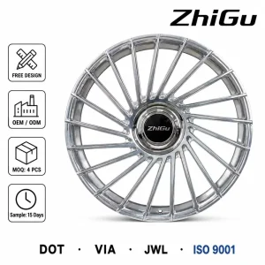 ZhiGu Premium 18 22 Inch Forged Wheels Polished Chrome TurbineRims 15 Day Delivery for BMW M3 M4 Audi RS Mercedes AMG Porsche