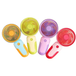 portable wearable mini handheld USB rechargeable small fan suitable for outdoor travel and home use