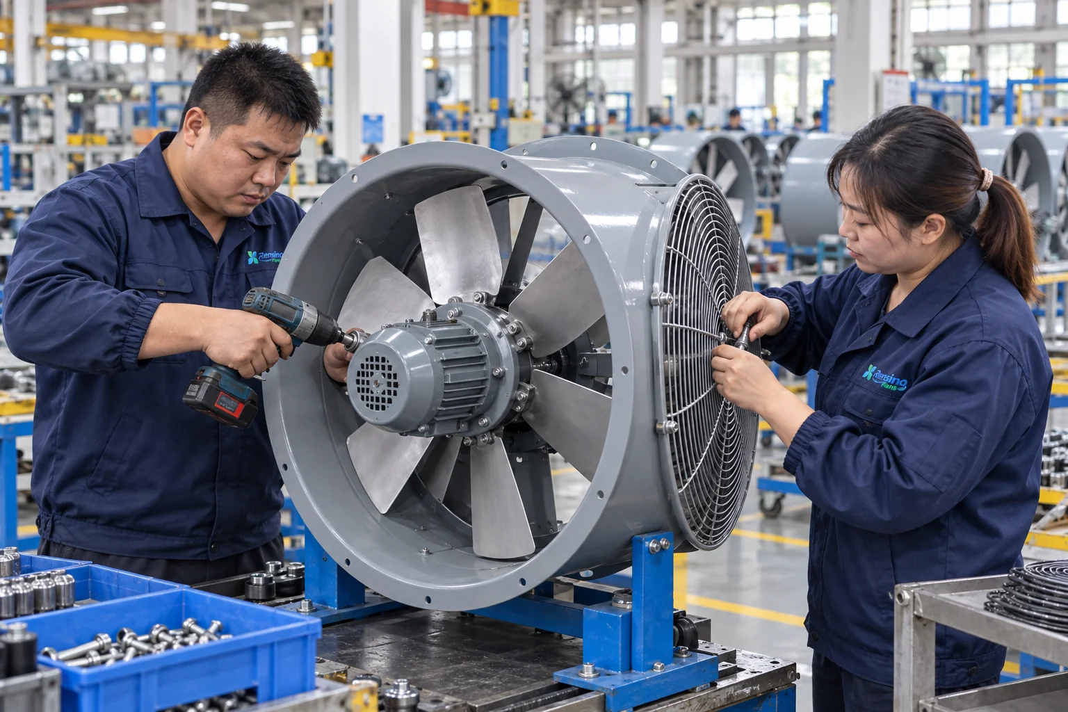 Rensino fan manufacturing process 3